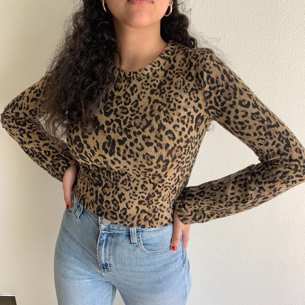 Zara Leopard print long sleeve